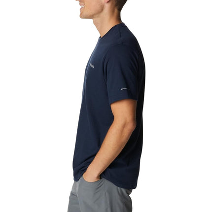 Columbia Men's Thistletown Hills Short Sleeve, Short Sleeve T-Shirt, Collegiate Navy Heather, X-Small