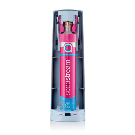 Sodastream - Terra Misty Blue Plastic Sparkling Water Maker with Lime Bubly Drop, Quick Connect CO2, Eco-Friendly Reusable Bottle, Stylish Kitchen Appliance