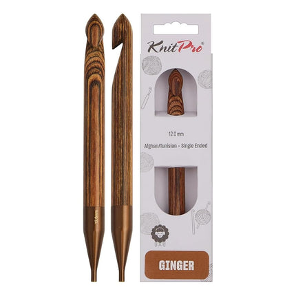 KnitPro Ginger Afghan/Tunisian Crochet Hook | 12.0