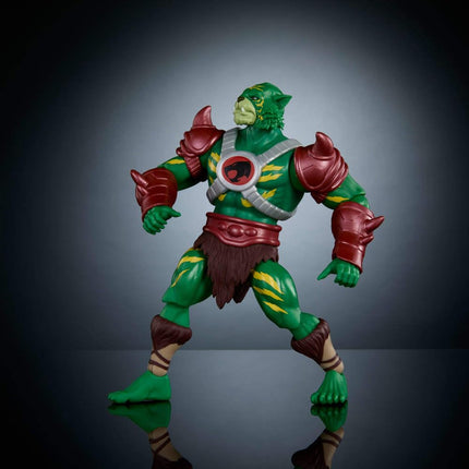 Masters of the Universe Origins & Thundercats Action Figure, Battle Cat Man Toy, 1980s Brand Crossover, 5.5-inch Posable with Battle Claws, Mini Comic