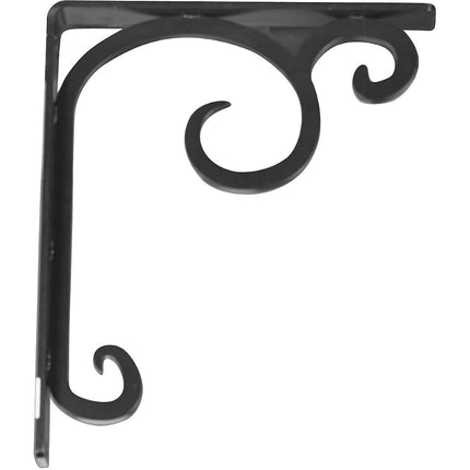 Ekena Millwork BKTM01X10X12SAT 1 1/2-Inch W x 10-Inch D x 12-Inch H Attica Single, Wrought Iron Bracket