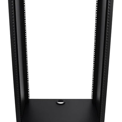 Rockville RR20U 20U Live Sound/Recording Studio Rack Case with Wheels, Reversible Rack Rails, Front & Rear Mounting, Cable Management Ports, 440lb Capacity