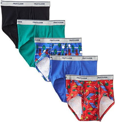 Fruit Of The Loom Boys' Fashion Brief (Pack of 5) 