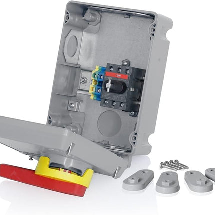 Leviton LDS30-AX Non-Fused Powerswitch Safety Disconnect Switch, 30 Amp, 600 Volt, Non-Metallic Enclosure