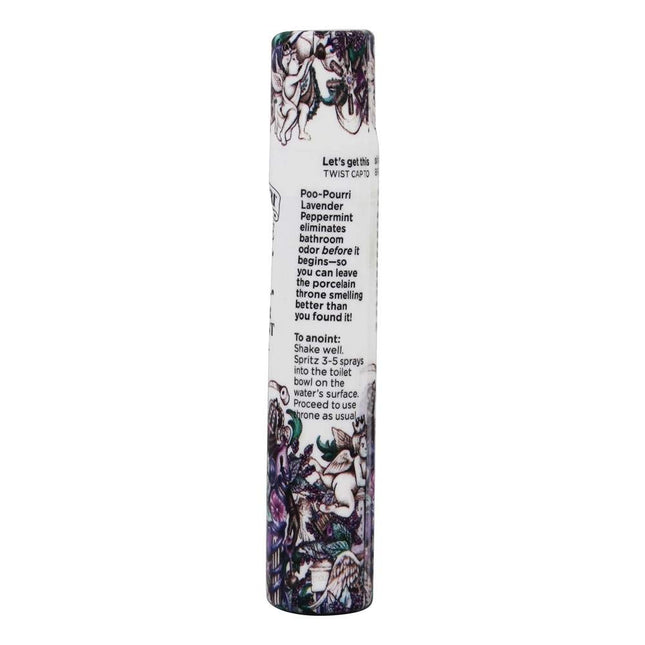 Poo-Pourri Before-You-Go Toilet Spray, Lavender Peppermint, Travel Size 10 mL - Lavender, Peppermint and Citrus
