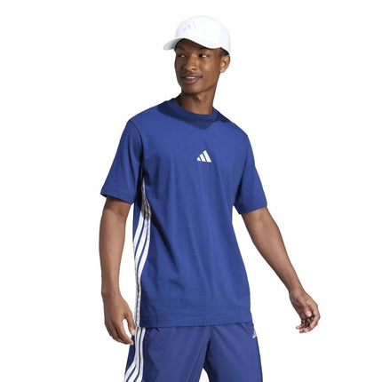 adidas Men's Short Sleeve T-Shirt, Dark Blue/White, S