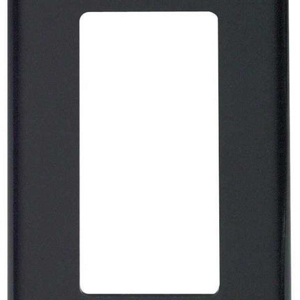 Wallplate 1dec Blk