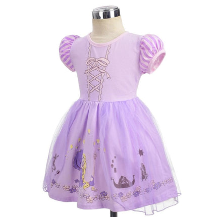 Dressy Daisy Princess Dress Up Clothes Halloween Fancy Party Tulle Skirt Summer Outfit for Toddler Girls Size 4, Style 17