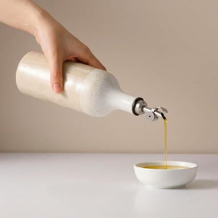Dneuoir Olive Oil Dispenser Bottle for Kitchen, 23 Oz Ceramic Oil Dispenser