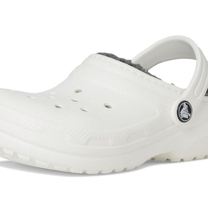 Crocs Kids Clogs, Classic Lined Clog K, White/Grey