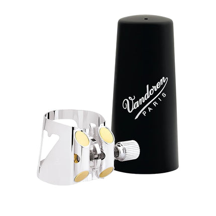VANDOREN Optimum Bass Clarinet silver ligature & Cap