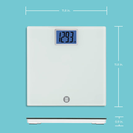 Báscula para pesar de Weight Watchers by Conair, báscula digital de baño en blanco