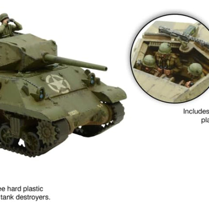 Bolt Action M10 Wolverine Tank Destroyer 1:56 WWII Military Wargaming Plastic Model Kit