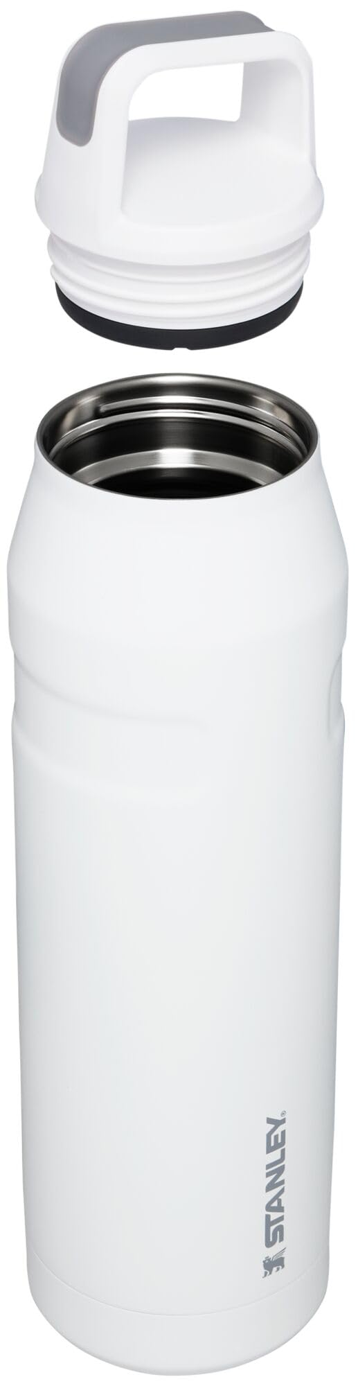 STANLEY IceFlow Cap and Carry Water Bottle 36 oz | Wide Mouth Twist Lid | Lightweight and Leakproof for Travel and Sports | Insulated Stainless Steel | BPA-Free | Polar