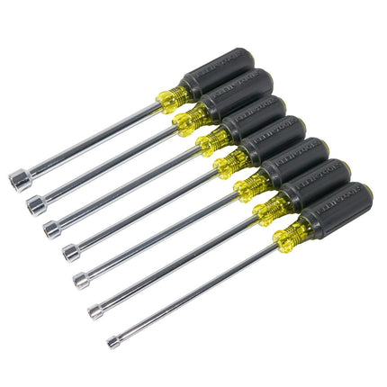 Magnetic Nut Driver Set, 15 cm Shafts, 7-Piece Klein Tools 647M