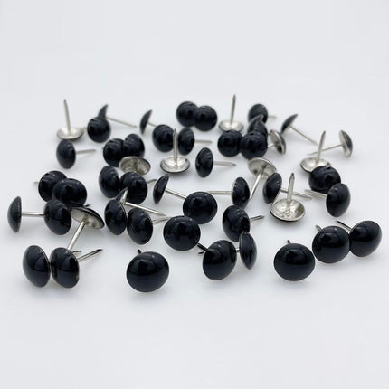 500pcs a lot: D11mmxL17mm Sofa Upholstery Tacks Wooden Furniture Decorative Tacks Hobnail Thumb Nails Home DIY Upholstery Nails, Black