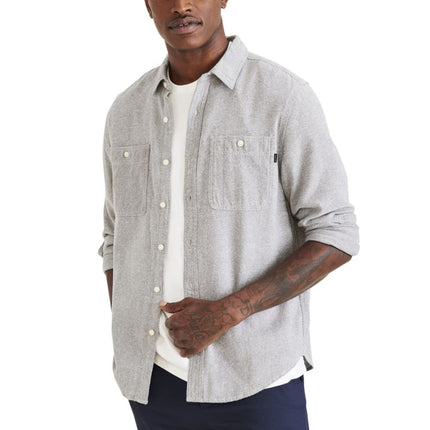 DOCKERS Men's Regular Fit Long Sleeve Two Pocket W