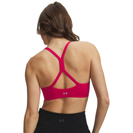 Under Armour Womens Movement Bralette, (681) Shaded Fuchsia / / Metallic Silver, M