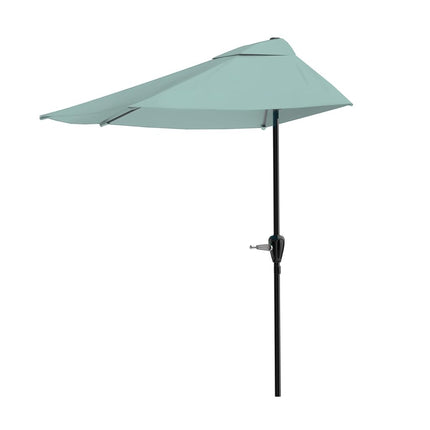 Pure Garden Half Umbrella Outdoor Patio Shade, Lig