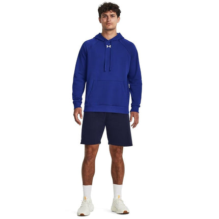 Under Armour Men's UA Rival Fleece Hoodie, (400) Royal / / White, X-Small