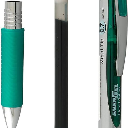 Pentel Recycology LR7-DX 0.7 mm EnerGel Green Ink Refill
