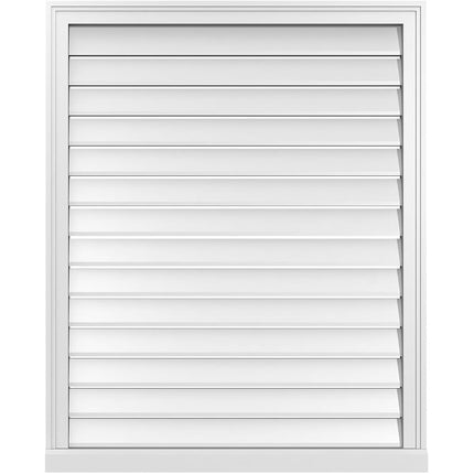 34"W x 42"H Rectangle Surface Mount PVC Gable Vent