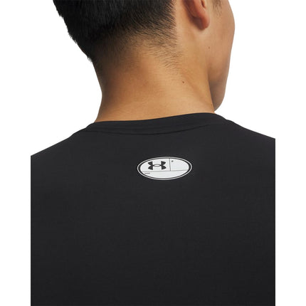 Under Armour Men's HeatGear Armour Comp Long Sleeve T-Shirt - Black/White - S