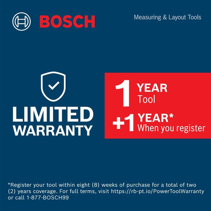 BOSCH LR40 2,000 Ft. Red-Beam Rotary Laser Receiver
