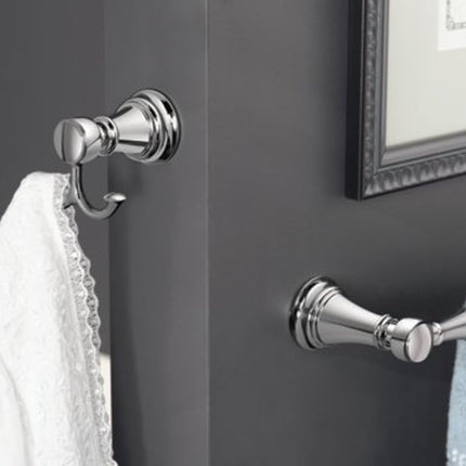Moen YB8424BL Weymouth 24-Inch Towel Bar, Matte Black