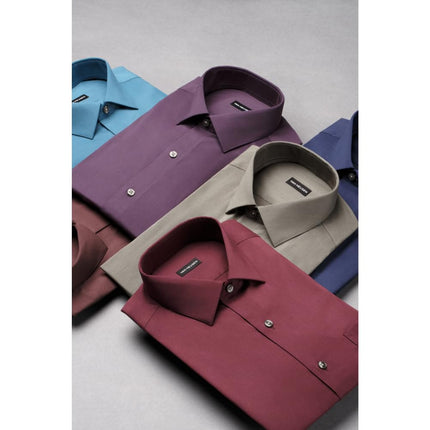 Chemise habillée Van Heusen homme grande taille, sans plis, col extensible Flex (grand et fort), couleur thym, tour de cou 47 cm, manches 89-91,5 cm