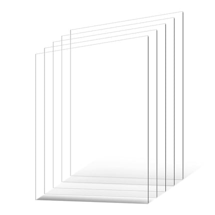VEVOR PET/Plexiglass Sheets, 5-Pack Plastic Sheet,