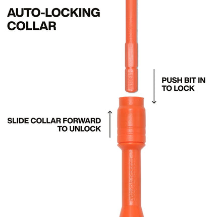 Klein Tools 32306INS 6-in-1 Insulated Multi-Bit Screwdriver, Multi-Bit Driver with Auto-Locking Collar, 1000V Rated, in-Handle Bit Storage