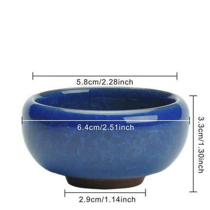 My Decor Succulent Plant Pot, 12 Pcs 2.5 Inch Ceramic Ice Crack Cactus Plant Pot/Flower Pot/Container/Planter