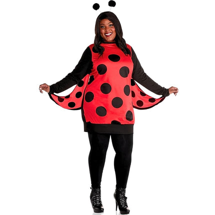 Black & Red Love Bug Costume Set - Plus XXL (18-20
