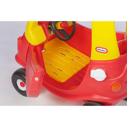 Little Tikes Cozy Coupe Car, Kids RideOn Foot to Floor Slider, Mini Vehicle Push Car with Real Working Horn, Clicking Ignition Switch & Petrol Cap, For Ages 18 Months plus