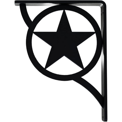 Ekena BKTM01X05X08SAU Austin Wrought Iron Bracket, Steel, 1 1/2" W x 5 1/2" D x 8" H (Single Center Brace)