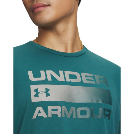 Under Armour Mens Team Issue Wordmark Shirt Green XL