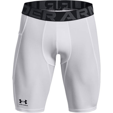 Under Armour Men's HeatGear Armour Long Shorts, White, S Long