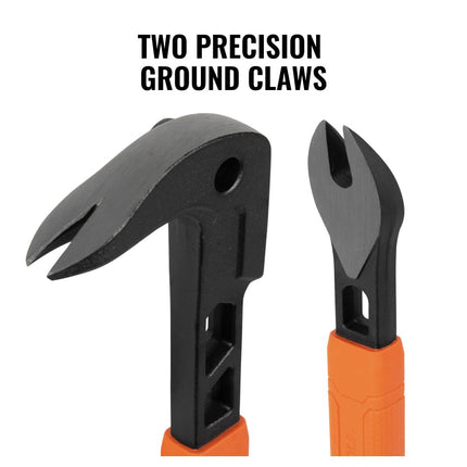 Klein Tools 66093 Integrated Honeycomb Nail Extractor, Heavy Duty Carbon Steel Foot, 12"