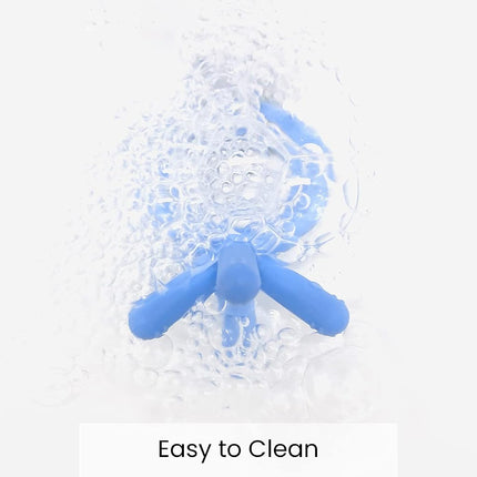 Comotomo Silicone Baby Teether, Blue