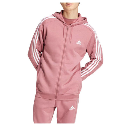 adidas Men's Essentials Fleece 3-Stripes Full-Zip 
