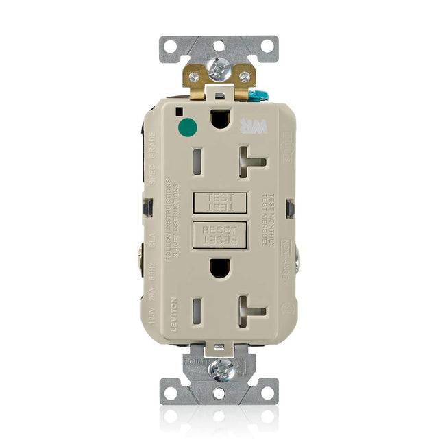 Leviton GFWT2-HGI 20A-125V Extra-Heavy Duty Hospit