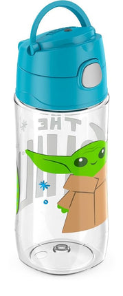 THERMOS FUNTAINER 16 Ounce Plastic Hydration Bottle with Spout, MANDALORIAN