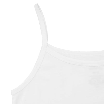 Camisetas interiores Fruit of the Loom para niña (camisetas de tirantes y sin mangas), camiseta de tirantes - Paquete de 10 - Blanco, Talla XL