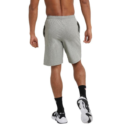 Champion Men's Shorts, Lightweight Lounge, Casual Jersey Knit Men's Shorts, Weekend Shorts (Reg. Or Big & Tall), Oxford Gray C Patch Logo, 4X-Large Big