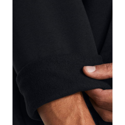 Under Armour Men's Rival Fleece Quarter Zip Sweatshirt, (001) Black / / White, M
