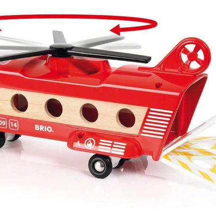 BRIO World Airport Cargo Transport Helicopter for Kids Age 3 Years Up