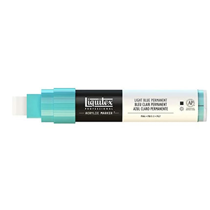 Liquitex Professional Wide Paint Marker, Light Blue Permanent