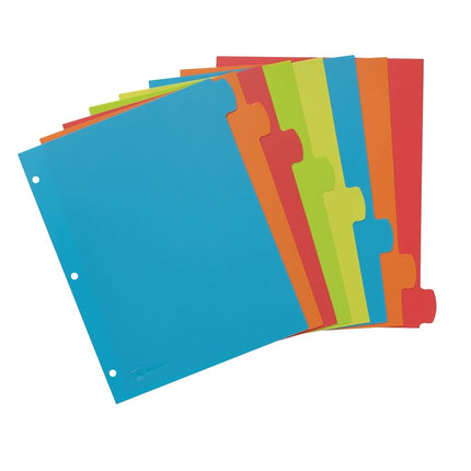 Avery Big Tab Write & Erase Durable Plastic Dividers for 3 Ring Binders, 8-Tab Sets, Bright Multicolor, 24 Sets, 192 Divider Tabs (16130)