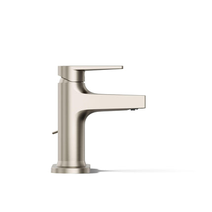 Grifo de baño KOHLER, Grifo para lavabo de baño, Colección Taut, Grifo de control único, Níquel cepillado vibrante, K-74021-4-BN